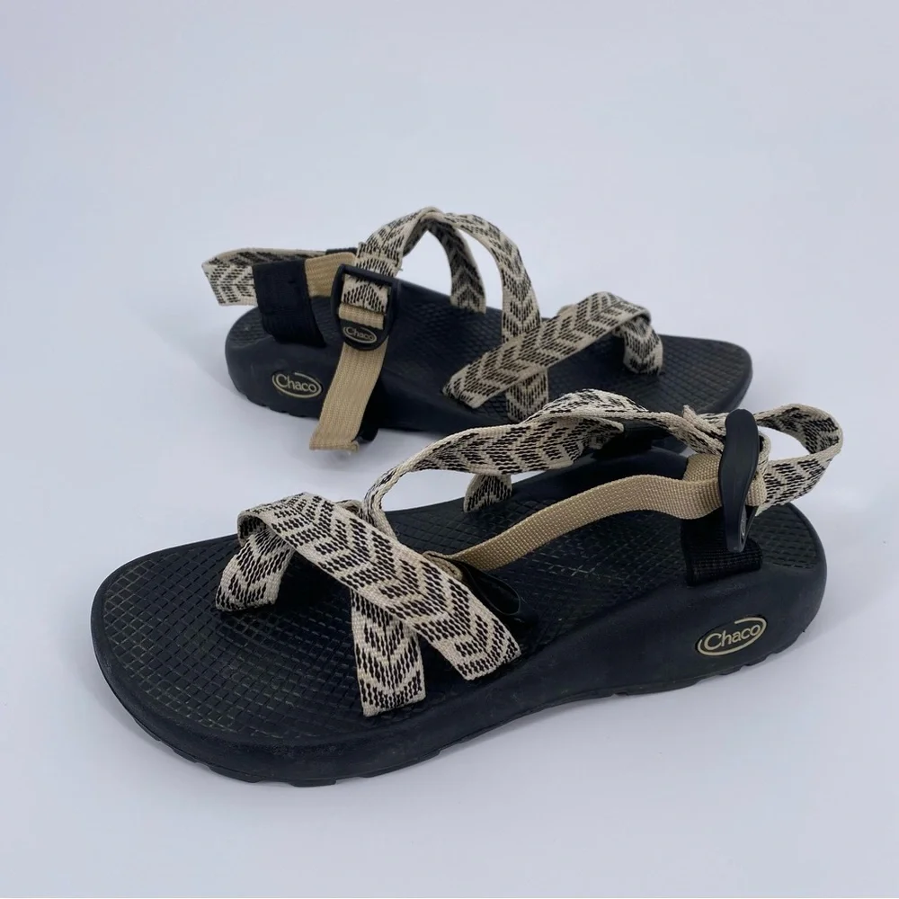 Chaco Z/Cloud X2 Sport Sandals Women’s Size 7 – Geometric Black Tan - Picture 3 of 6